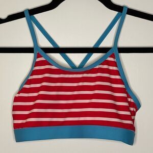 SW31 Lands’ End Size 14 Striped Swim Top
